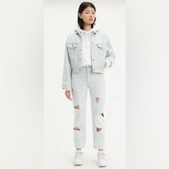 Levi’s cut out Stylish Light Blue Women's Jeans, size 27 - Picture 4 of 15